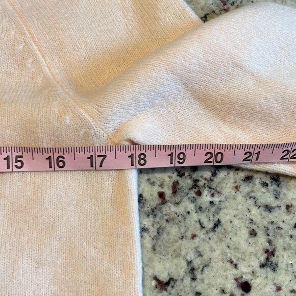 Loft Womens V-Back‎ knit Long Sleeve Knit Pullover Sweater Peach Small NWT - Picture 7 of 8